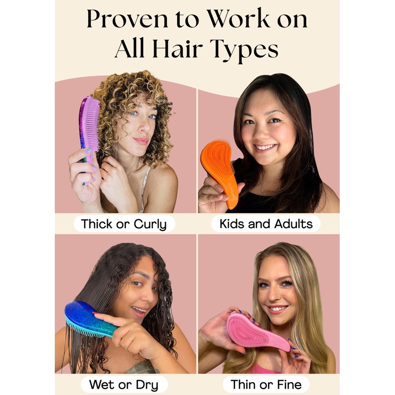 Lily England Detangler Brush (Ombre)