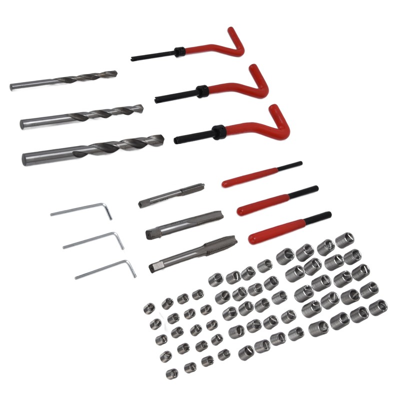 75Pcs Thread Repair Kit Restore Tool Spanner Wrench Twist Drill
