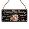 "North Pole Bakery" Christmas Plaque - Festive Gingerbread House Sign