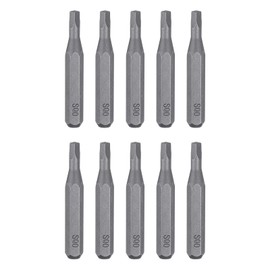 QUARKZMAN SQ0 Square Screwdriver Bit 5/32 Inch Hex Shank 28 mm / 1.1 Inch Length Magnetic 4-Point Head Hex Bits S2 Steel Screwdriver Bit for Electric Screwdriver Tools Pack of 10