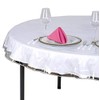 SOFINNI Clear Plastic Tablecloth Protector, Round Table Cloth Vinyl (70"
