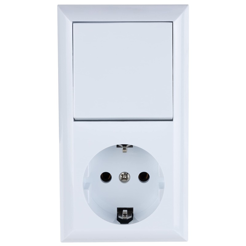 REV 0510156777 PlanoLuxe Surface-Mounted On and Off Switch with Socket,