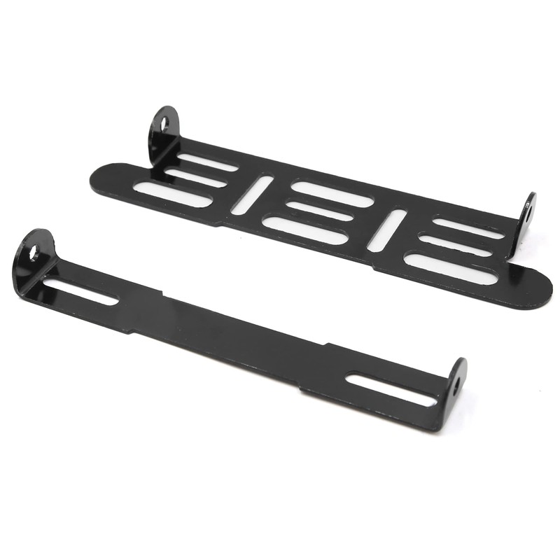 sourcingmap Black Universal Motorcycle Adjustable License Number Plate Frame