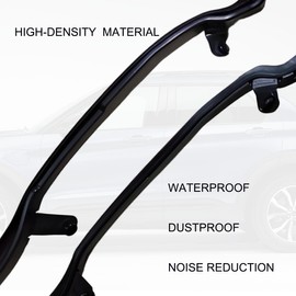 1 Pair LH & RH Front Edge of Rear Door Weather Strip Seals Compatible with Ford Explorer 2011-2019 Right Passenger and Driver Left Side Rear Door Weatherstrip Replaces BB5Z-7825324B BB5Z-7825325B