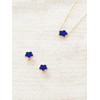 Qinpan Four Leaf Clover Necklace and Stud Earrings Set for