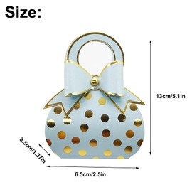 Wedding Gift Box 50 Pieces Gift Box Guest Gift Cardboard Small Candy Boxes Candy Box Favours Box for Table Decoration, Wedding, Christening Party, Birthday (Light Blue)