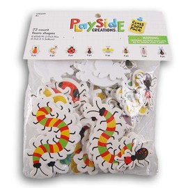 Garden Friends Bugs and Insects Foam Sticker Set - 72 Pieces