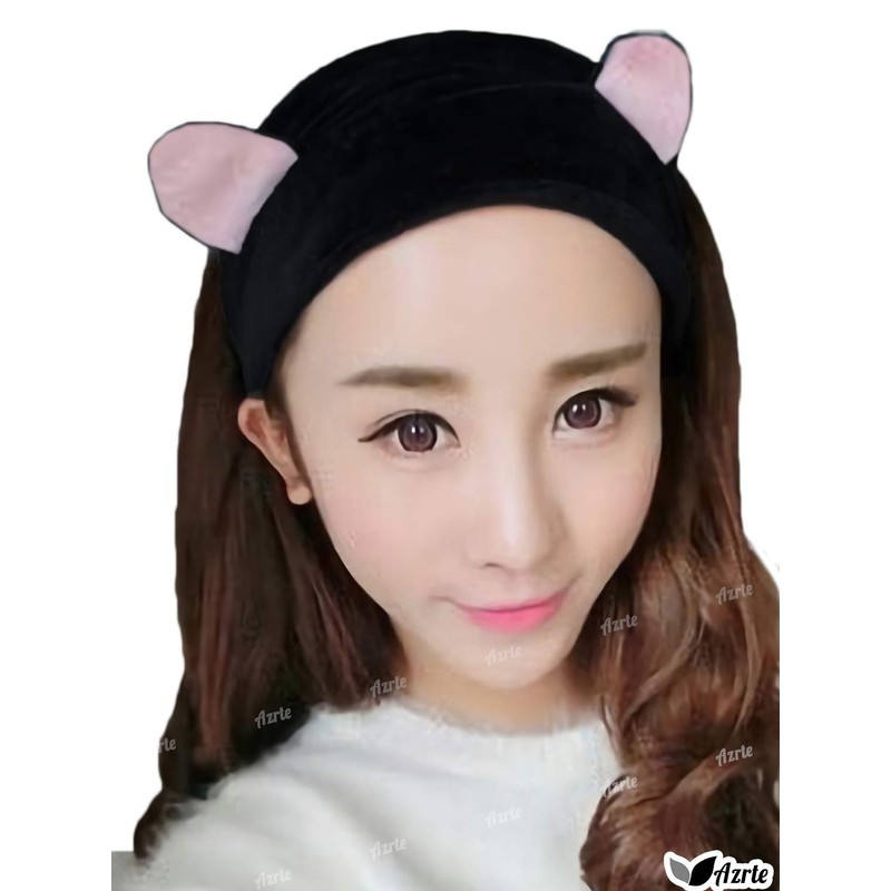 Azurte Women's Cat Ears Hair Band, Cute, Bath Goods, Cat