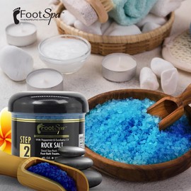 FOOTSPA - Regular Rock Salt for Bath - Relaxing and Refreshing - 4Oz