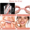 SPOKKI 4 Pairs False Teeth, White Dentures Comfortable Fake Teeth