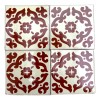 Escanver Tapete Azulejo Artesanal 10cm Talavera Mosaico Terracota 40p
