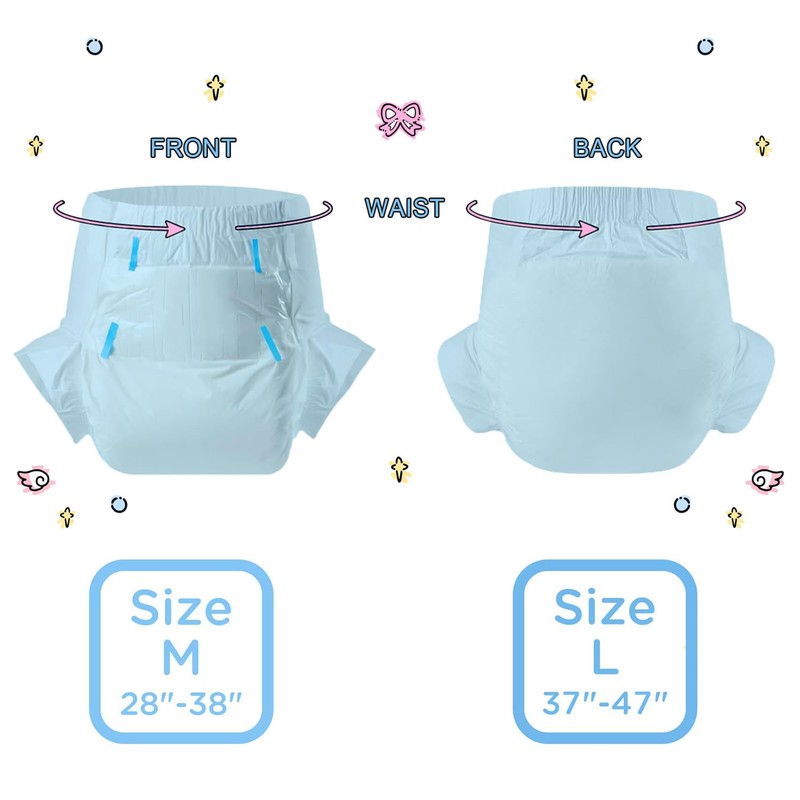 CutiePlusU Adult Diapers Heavy Absorption Dry Surface Disposable Adult Diaper