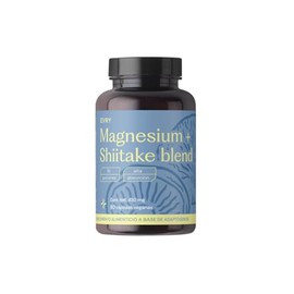 EVRY OMMM |Triple Magnesio 600mg y Hongo Shiitake 220mg | Glicinato, Treonato y Citrato de Magnesio | 60 Cápsulas - 30 porciones | Descanso, Sueño y Relajación | Sin Aditivos Ni Gluten