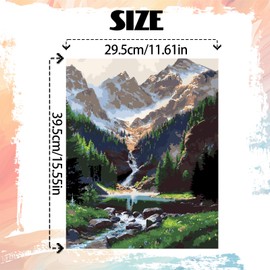 YALKIN Paint by Number Kits for Adults with Frame, 30x40CM (12x16 Inch) DIY Oil Acrylic Painting by Numbers Kit with Pre-Stretched Framed Canvas, Adult Paint by Number Kits for Beginners and Gifts