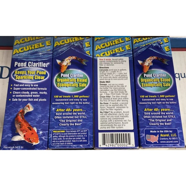 Acurel-E Water Clarifier, Water Treatment for Pond!!150ML!! FIX ALGAE aquarium