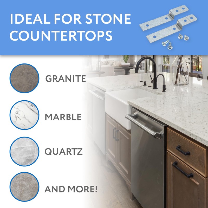 Impresa Dishwasher Side Mount Bracket Kit - Compare to DWBRACKIT1