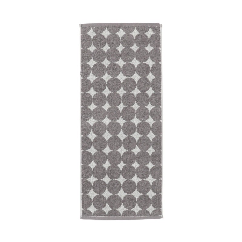 Francfranc Valet Set Face Towels, Dots, Gray, Set of 2,