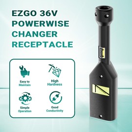 Drive-up 36V Powerwise Charger Receptacle Fit for EZGO Medalist TXT Electric Golf Carts, EZGO 36V Powerwise Charger Handle