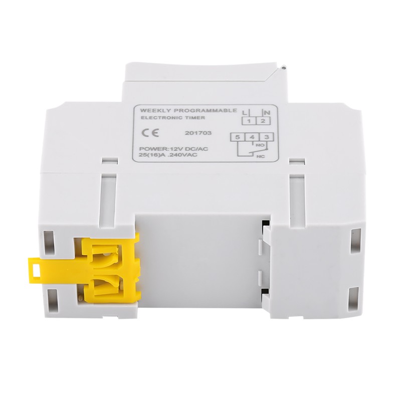 LCD Display Weekly Programmable Electronic Relay 16on＆8off Timer Switch (AC/DC12V)