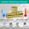 3 Way 1/4 Brass NPT Tee Pipe Fittings 1/4" Female
