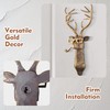 UITWMKTG 5 Pack Animal Head Wall Decor Gold Wall Sculpture