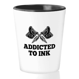 Bubble Hugs Tattoo Artist Shot Glass 1.5oz - Addcted To Ink - Tattooist Gift Tattooing Tattoo Shop Decor Tattooer Inker Studio Designer Tattoo Fund