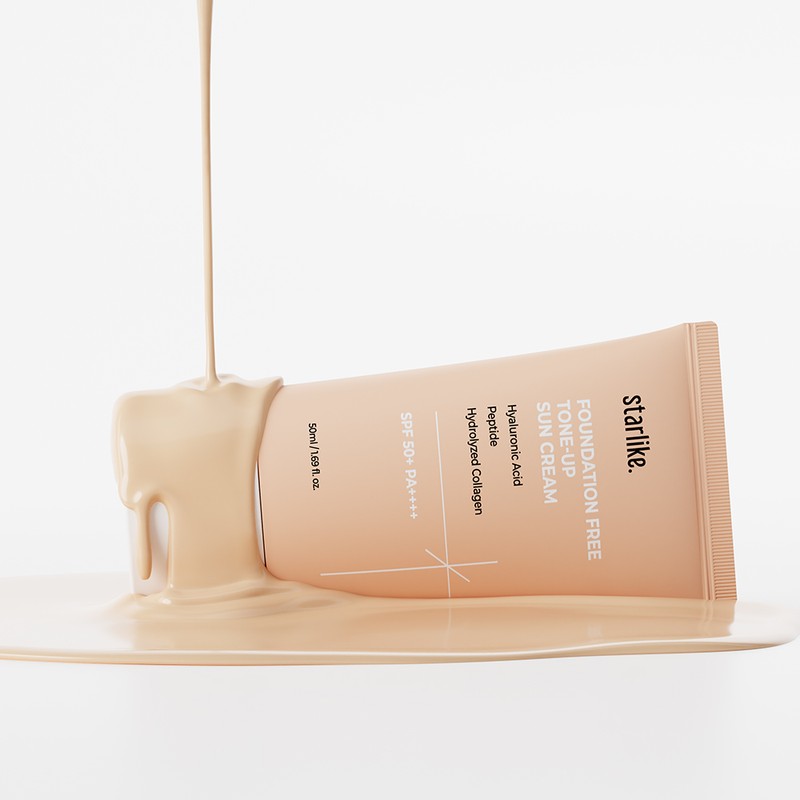 starlike Foundation Free Tone Up Sun Cream 50ml - starlike