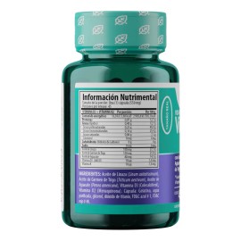 Vitamina D3 + Vitamina K2 Aceite De Linaza Solanum 45 Caps