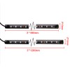 TOTMOX 4pcs 12V Car LED RGB Ambience Decorative Neon Strip