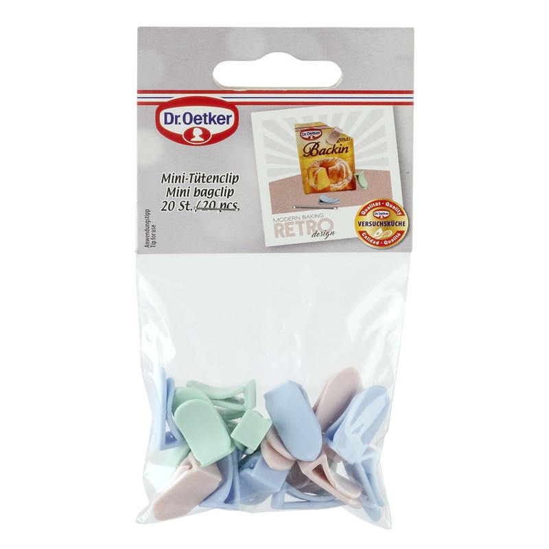 Dr. Oetker Mini Bag Clip (Colour: Pink, Light Green, Light