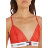Tommy Jeans Women's Triangle Bra Unlined Stretch, red