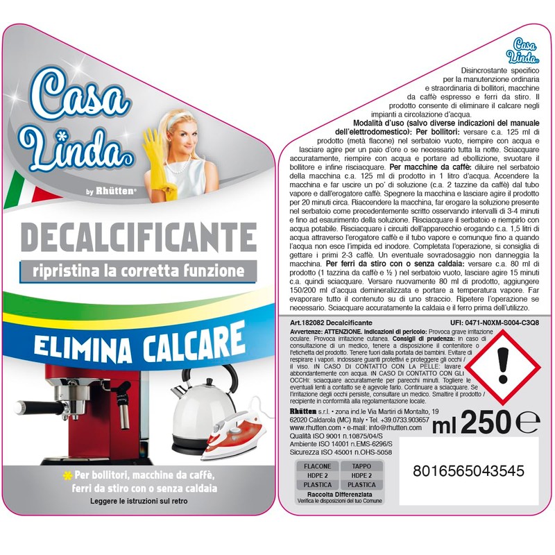 Rhutten CA-FE-BO Casa Linda Descaler, 250 ml