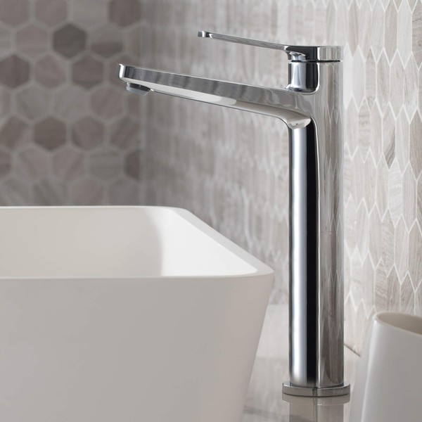 Kraus KVF-1400CH Indy Single Handle Vessel Bathroom Faucet, Chrome