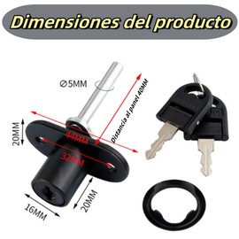 Cerradura con Llave, 4PCS Cerradura de Émbolo, Grueso Gabinete Twist Perilla Cerradura con Llaves Cerradura de Leva a Prueba de Herrumbre para Cajón de Seguridad para Vestidor de Casa
