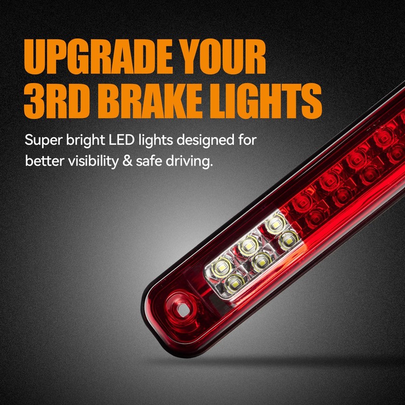 Cxdar Third 3rd Brake Light LED for 1988-1999 Chevy/GMC C1500