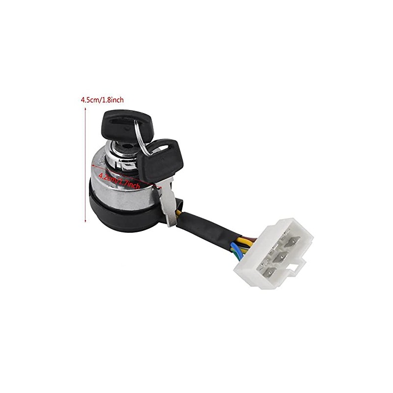 IInterruptor de encendido con tecla, 6 cables de inicio de