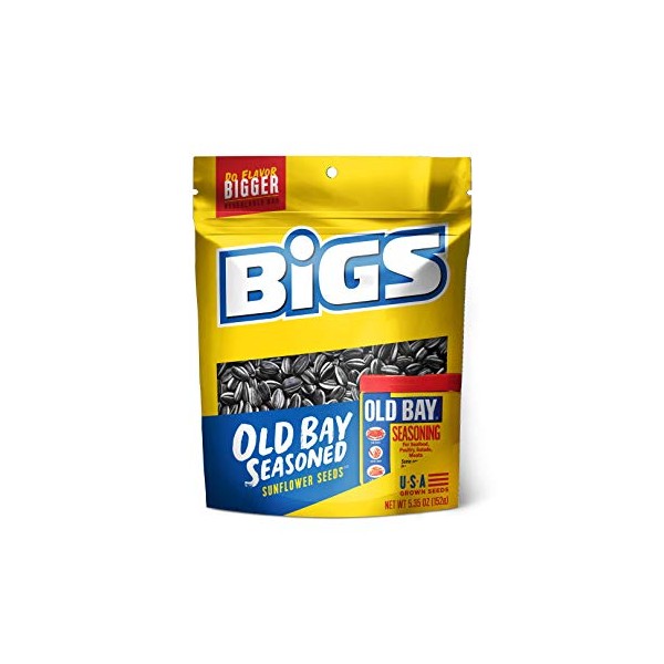 BIGS Sunflower Seeds, Old Bay Catch of the Day, 5.35 Ounce (Pack of 12)