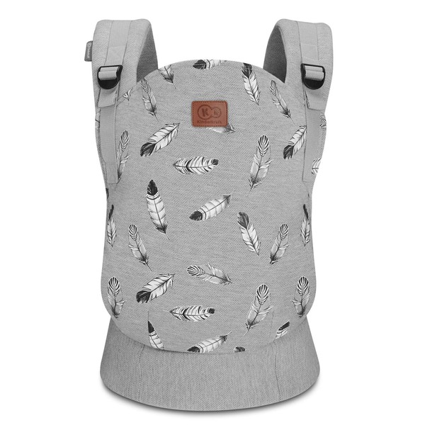 Kinderkraft Baby Carrier MILO, Ergonomic Sling, Holder, Lightweight, Confortable, Ajustable, 2 Carrying Position: Front and Backpack, for Newborn, from 3 Month to 20 kg, Tested by IHDI, Gray