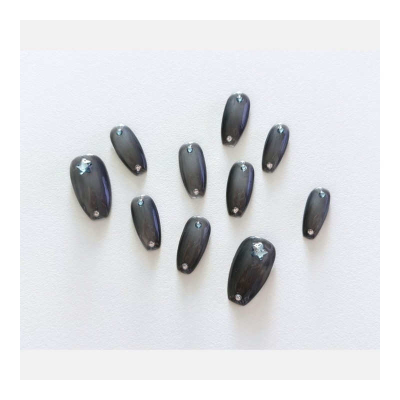 [Static] Handmade nail tips - Oval / [정적 Static] 수제네일팁