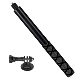 114 cm Invisible Selfie Stick, Extendable Handheld Pole Stick, Aluminium Selfie Pole, Outdoor Sports Hand Bar with 1/4 Screw, Waterproof Carbon Fibre Extension for X3/X4/X5