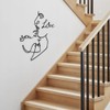 duisoad Faces Line Art Wall Decoration, Metal Black for Living