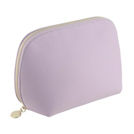 Kososuru Small Travel Cosmetic Bag Portable Makeup Bag PU Leather Makeup Pouch for Women (PU leather, Purple)