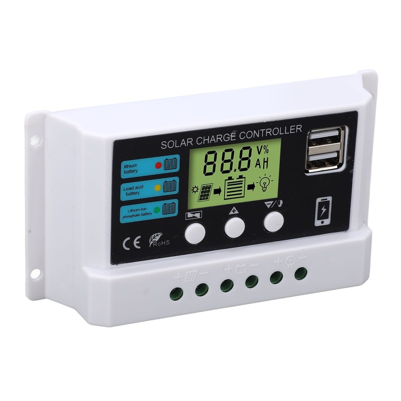 Solar Controller Industrial Chip LCD Display Overload Protection Solar Regulator