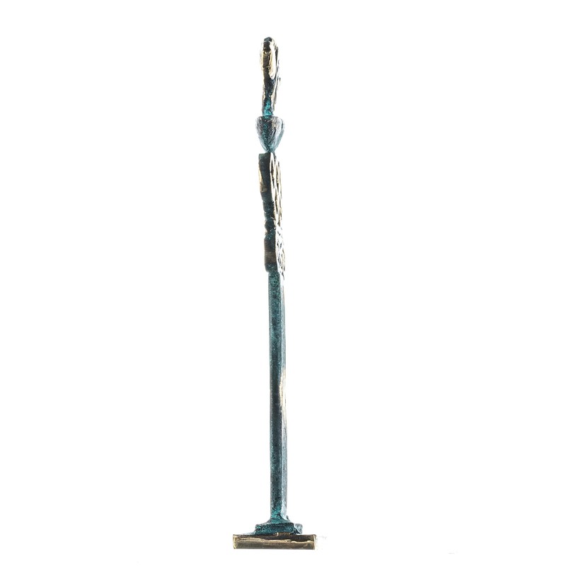 Antique Flame Olympics Solid Bronze Handmade Statue 17cm