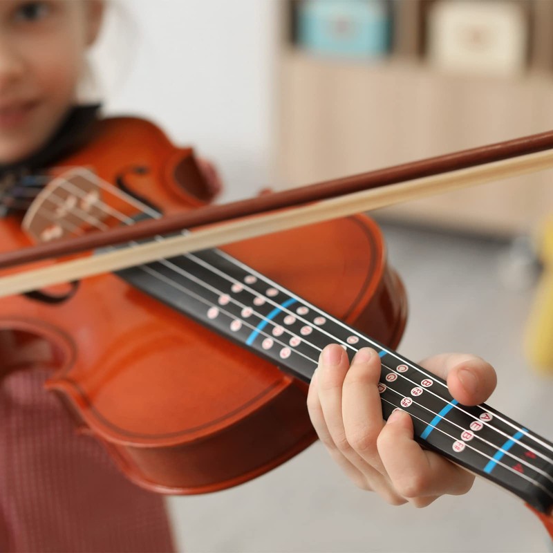 sourcing map Violin Finger Instructions Violin Fingerboard Sticker Fingerboard Guide