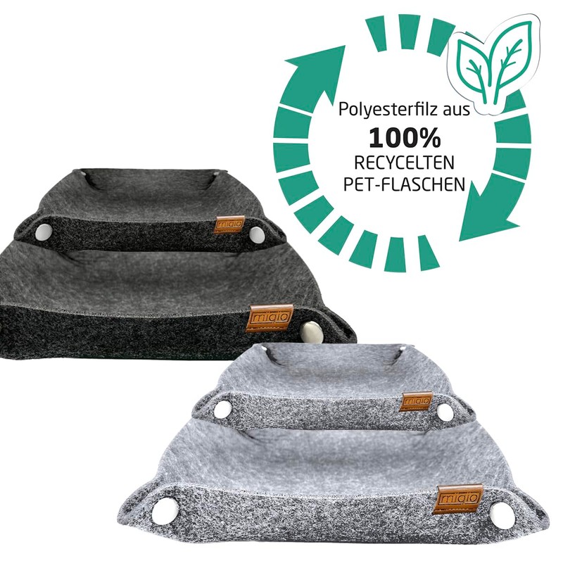 MIQIO® Design Premium Felt Bowls with Press Studs - 3