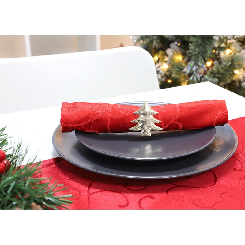 Christmas Concepts® Set of 4 Gold Napkin Rings – Luxury