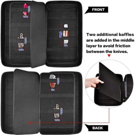 GWCASE Knife Display Case for 66+ Pocket Knives. Folding Holder, Butterfly Storage O...