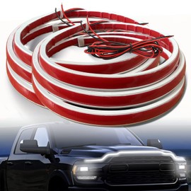 Car Hood Light Strip Dynamic Car LED Strip Light 59 inches Exterior Flexible Daytime Running Light Strip for Car,Truck,SUV (2 Pieces)