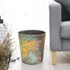 Dreamseden Vintage Leather Trash Can - Retro Waste Toillet Paper